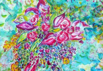 impressionistic floral