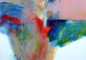 Figurative artwork by artist Johnson known for his portraits of ladies.