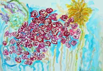 healing floral artwork